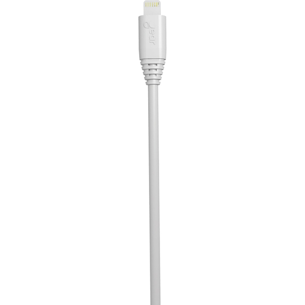Synkkabel Lightning USB-A 3 meter Vit MFI Rund kabel Gear