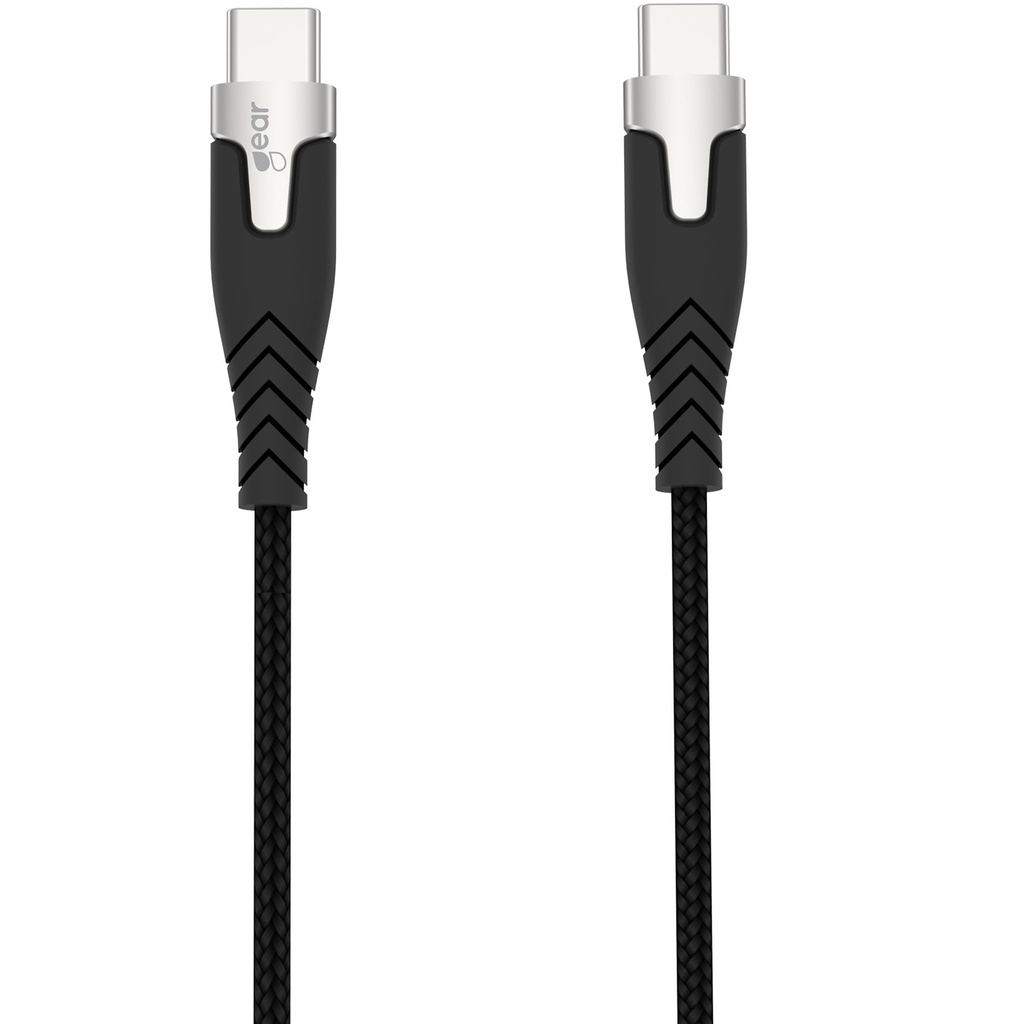 Laddkabel PRO USB-C till USB-C 2.0 Gear Svart