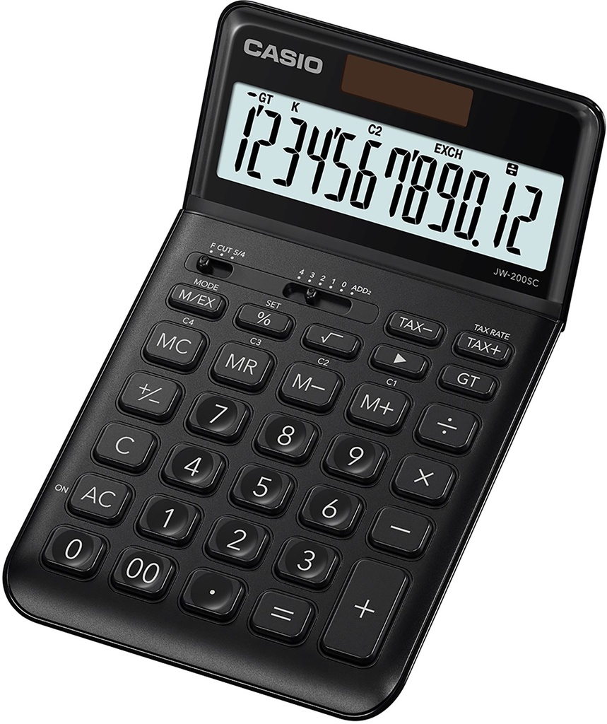 Bordsräknare Casio JW-200SC svart