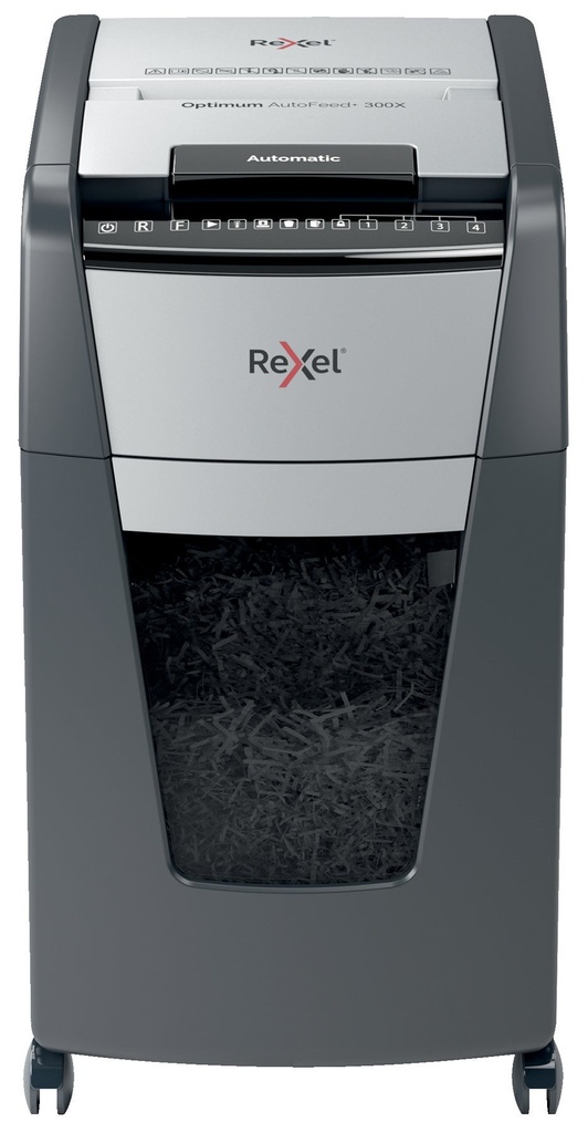 Dokumentförstörare Rexel Optimum AutoFeed+ 300X P4