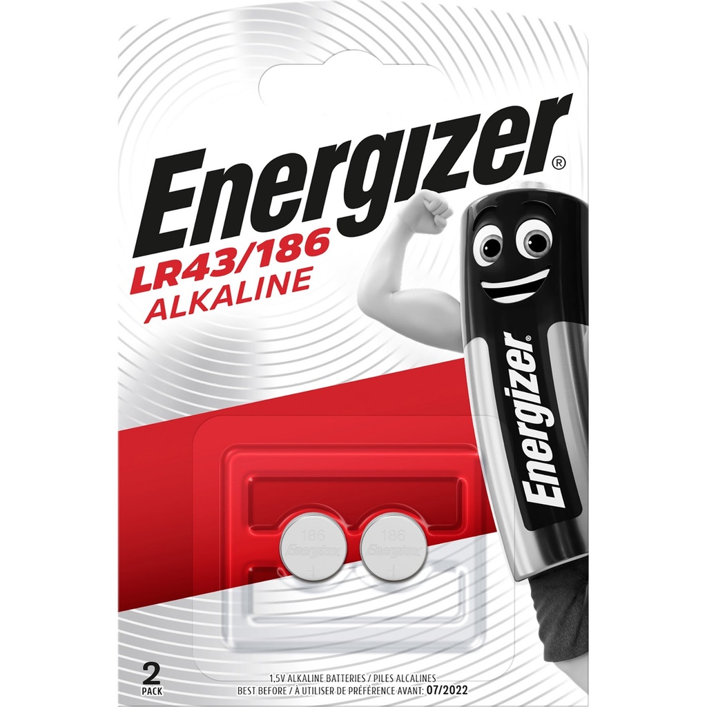 Energizer Batteri Alkaliskt LR43 2-pack