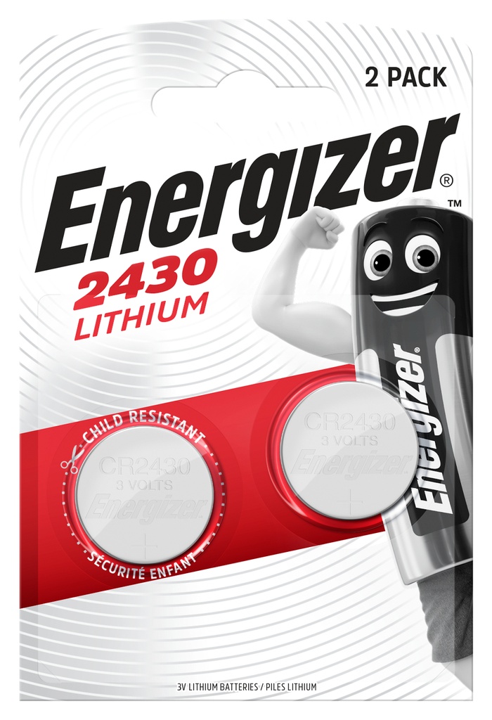 Batteri Lithium CR2430 2p