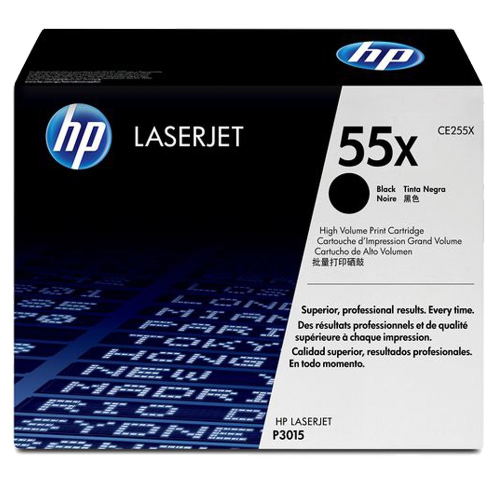 Toner HP 55X CE255X 12,5k Svart