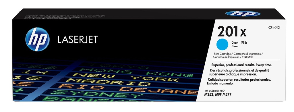 Toner HP 201X CF401X Cyan 2,3k
