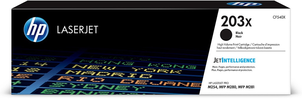 Toner HP 203X CF540X Svart 3200 sidor