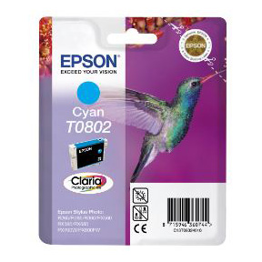 Bläckpatron Epson T0802 cyan