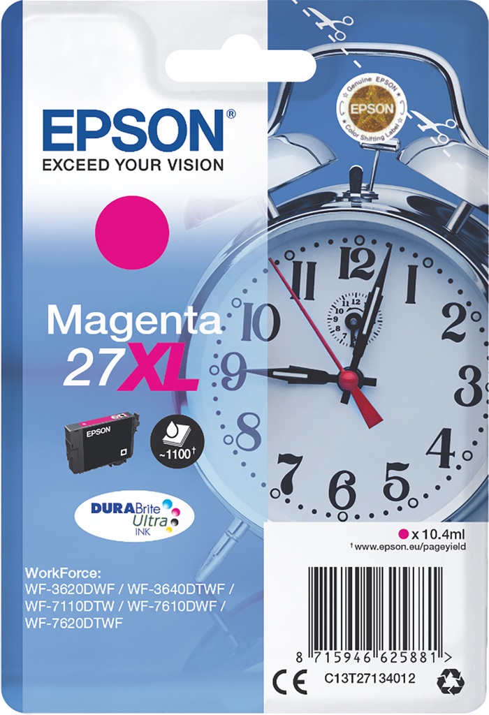 Bläck Epson 27XL magenta
