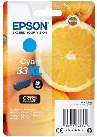 Bläck Epson 33XL cyan