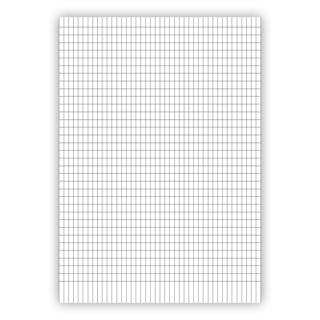 Arbetsblad A4 rut 5x8mm 500/fp