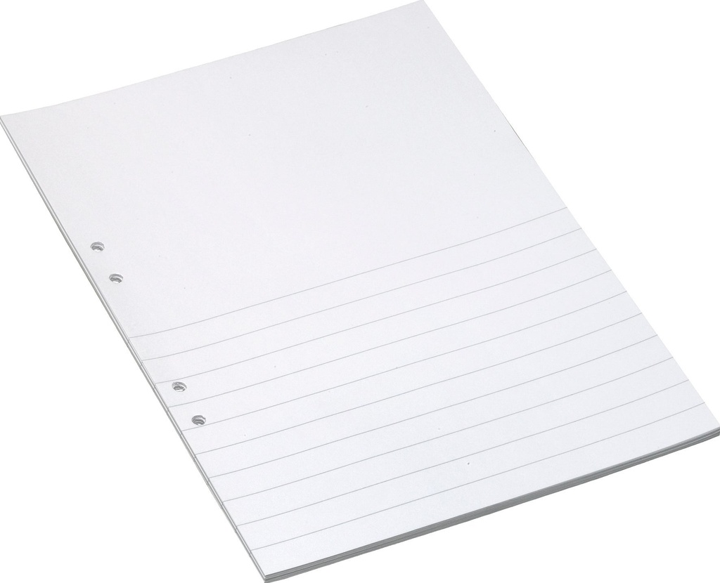Arbetsblad A4 ½ sida linjerat 500/fp