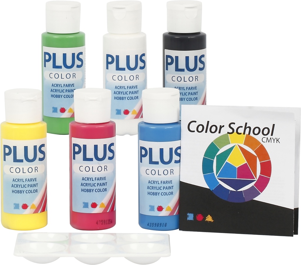 Hobbyfärg Plus Bas 6 x 60 ml