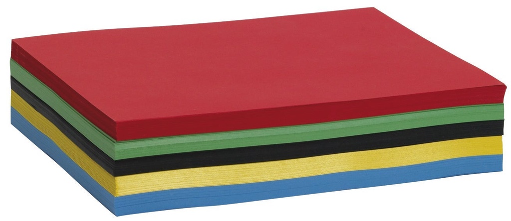 Tonpapper A4 110g 5 färger 500/fp