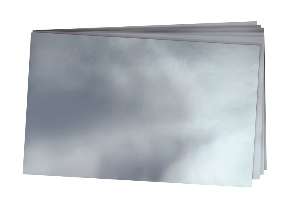 Metallkartong 50x35 silver 10f