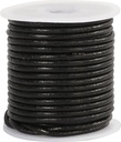 Lädersnöre 2mm 10m svart