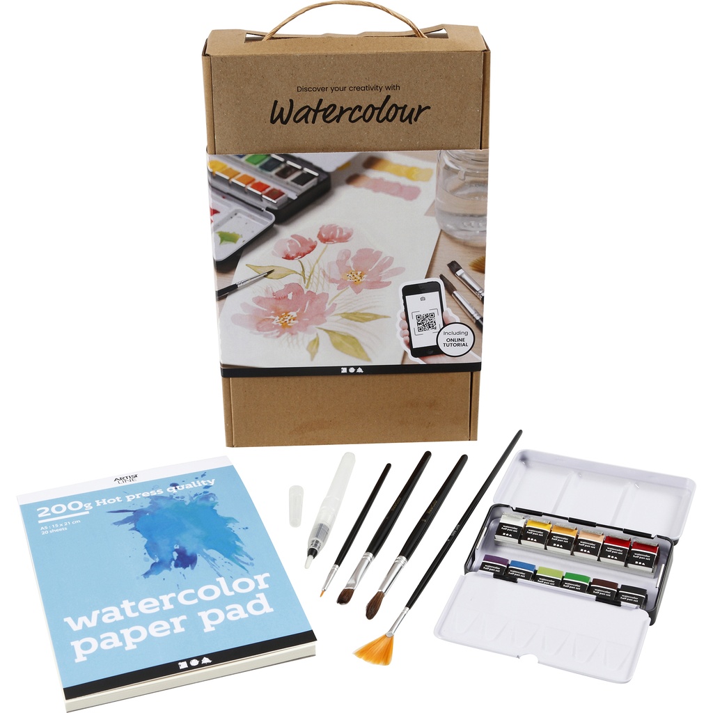 Box Lär dig måla med akvarell