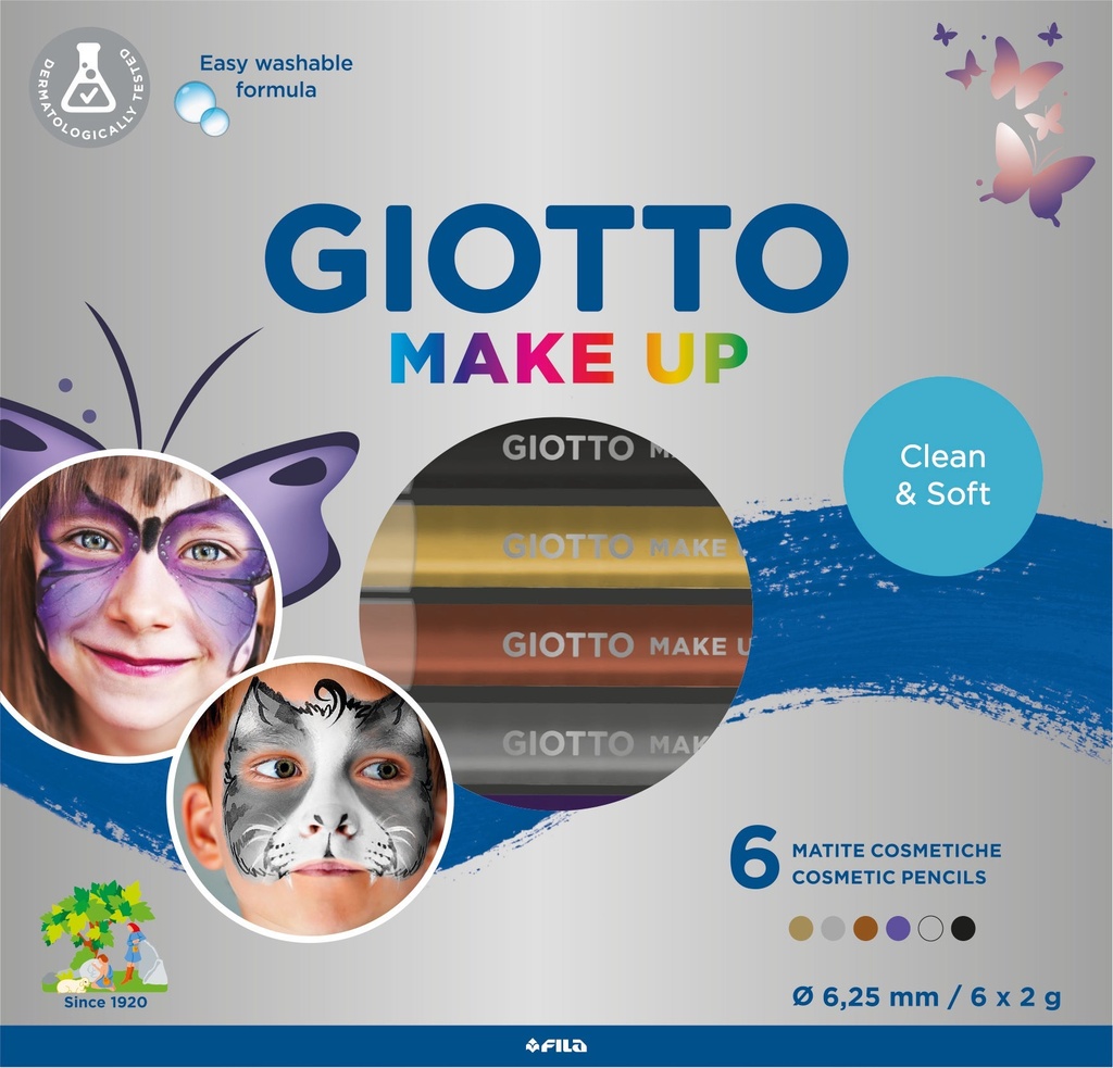 Ansiktspenna Giotto metall 6fp