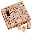 Stämpelset alfabetet 13x13mm