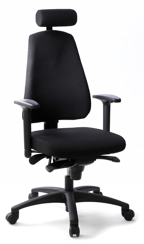 Stol Lanab 6340 inkl.hjul sva