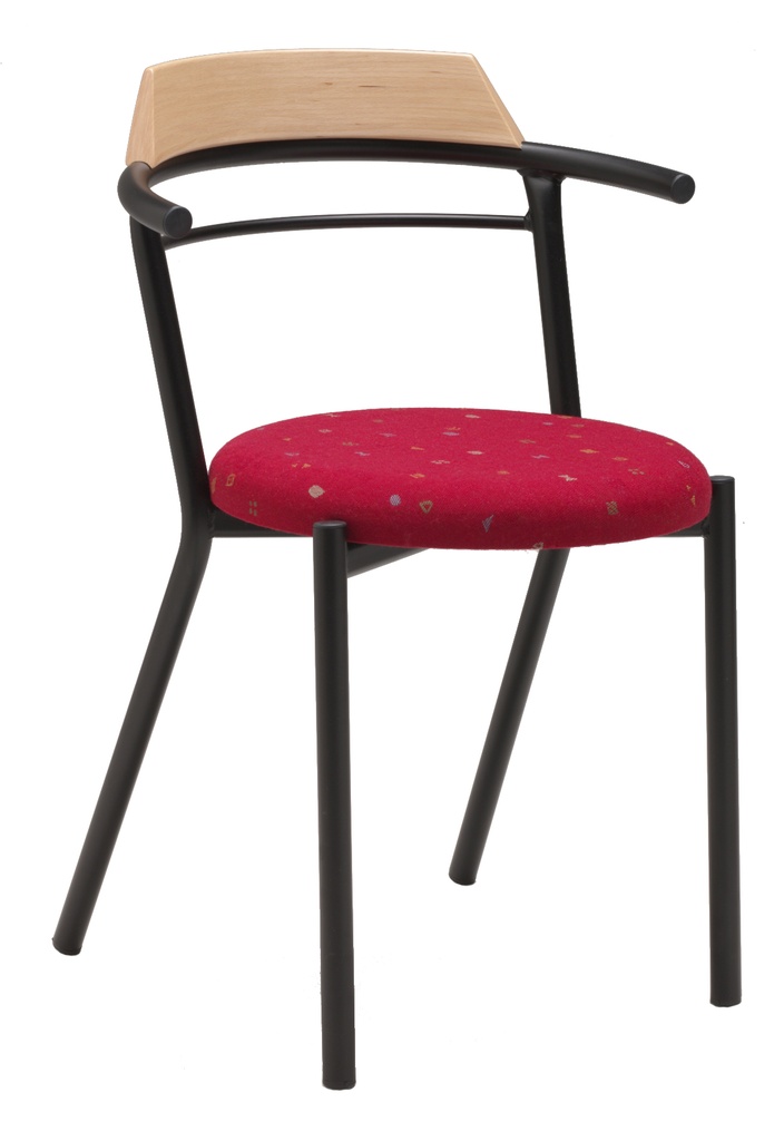 Stol Stålis röd