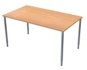Skrivbord 140x80 cm bokmelamin/svart Lanab