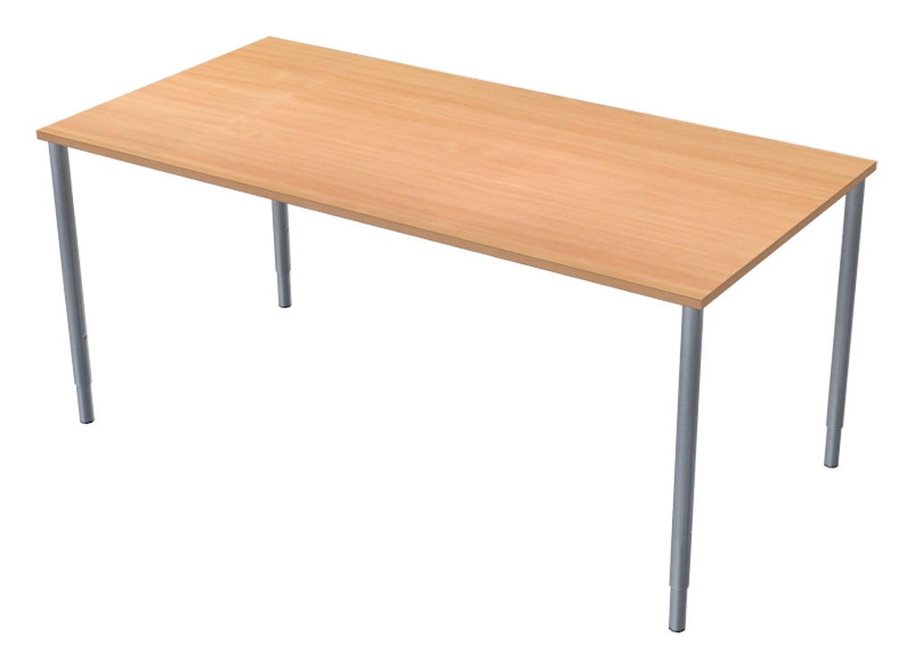 Skrivbord 160x80 cm bokmelamin/svart Lanab
