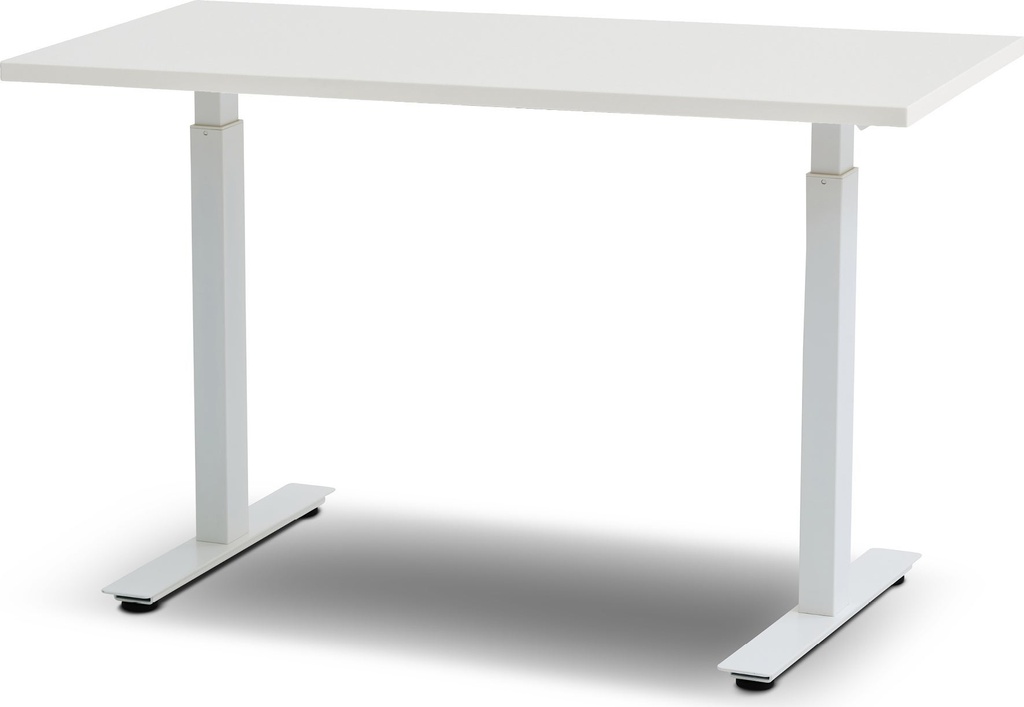 Skrivbord el Madrid vit underrede/vit bordsskiva 120x60 cm
