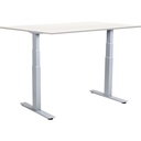 Skrivbord el Easydesk Adapt VI vit/aluminium 120x80 cm