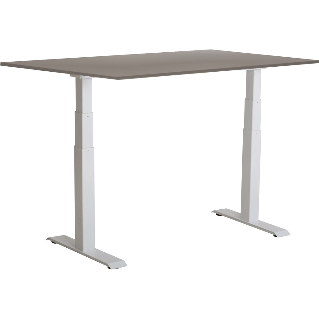 Skrivbord el Easydesk Adapt VI grå/vit 160x80 cm