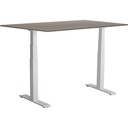 Skrivbord el Easydesk Adapt VI grå/vit 160x80 cm
