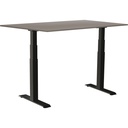 Skrivbord el Easydesk Adapt VI grå/svart 140x80 cm
