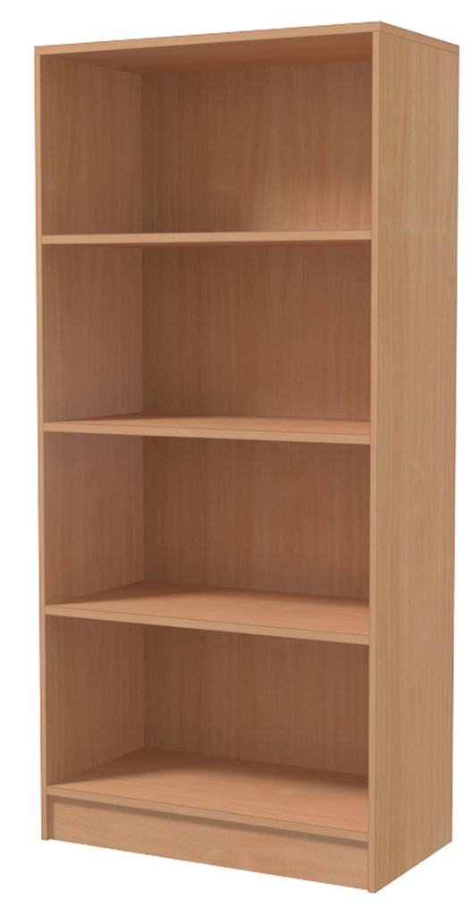 Skåp 4 hyllplan Bok Lanab