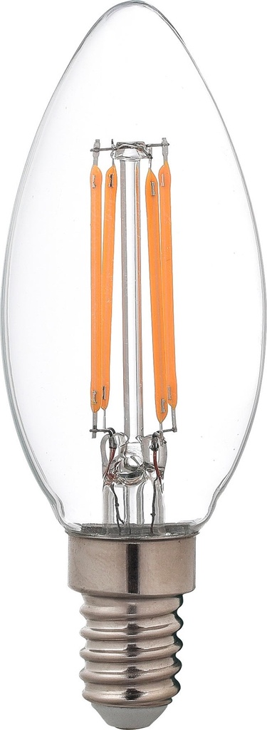 Filament LED kron E14 4,5W dimbar