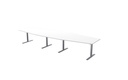 Konferensbord 420 x 120 x 80 cm vit Lanab