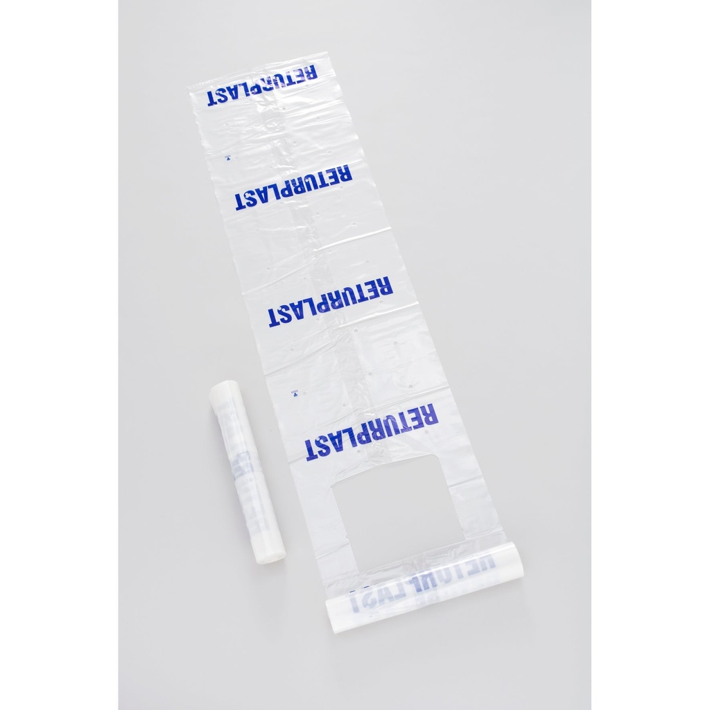 Sopsäck 240 liter Transparent 50my 10 st/rulle
