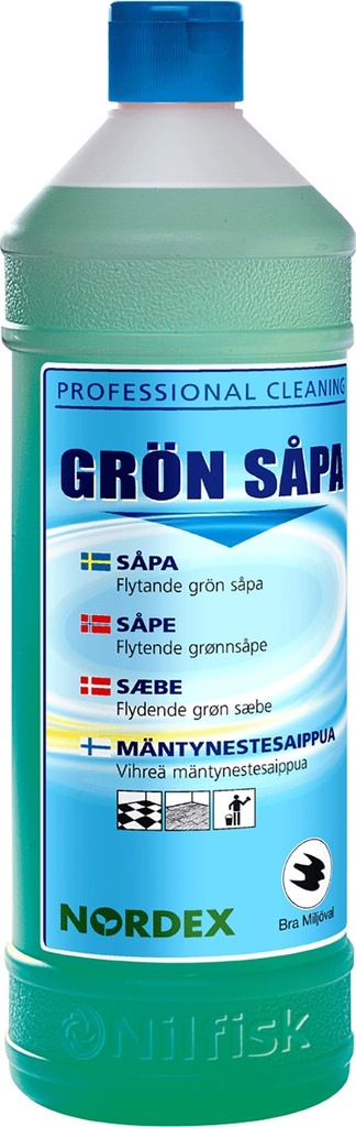Såpa Grön Flytande 1 liter