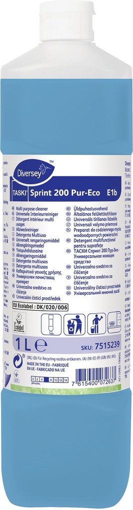 Allrengöringsmedel Sprint 200 PurEco 1 liter