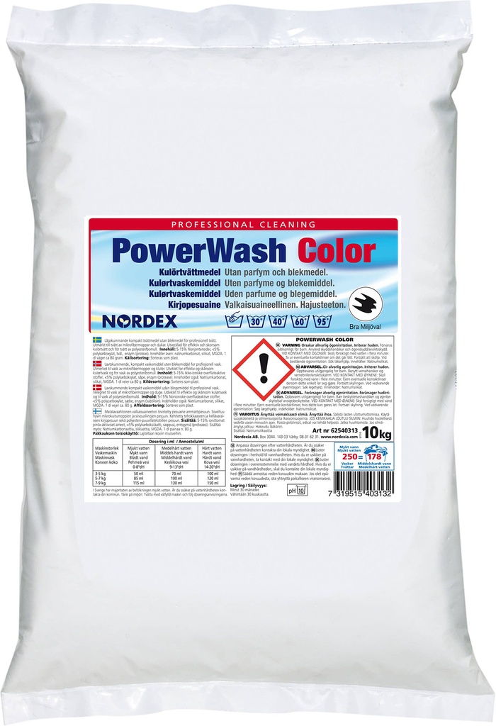 Tvättmedel PowerwashColor 10kg