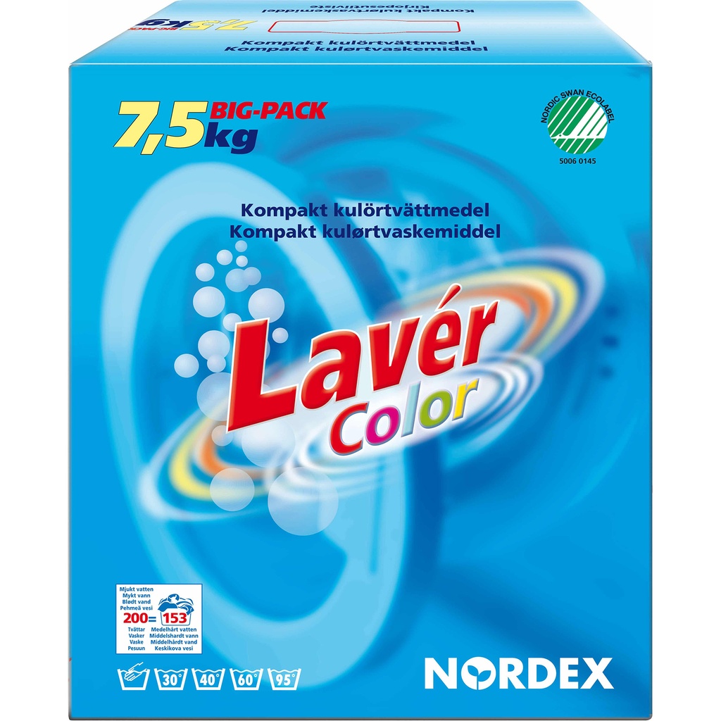Tvättmedel Lavér Color 7,5kg