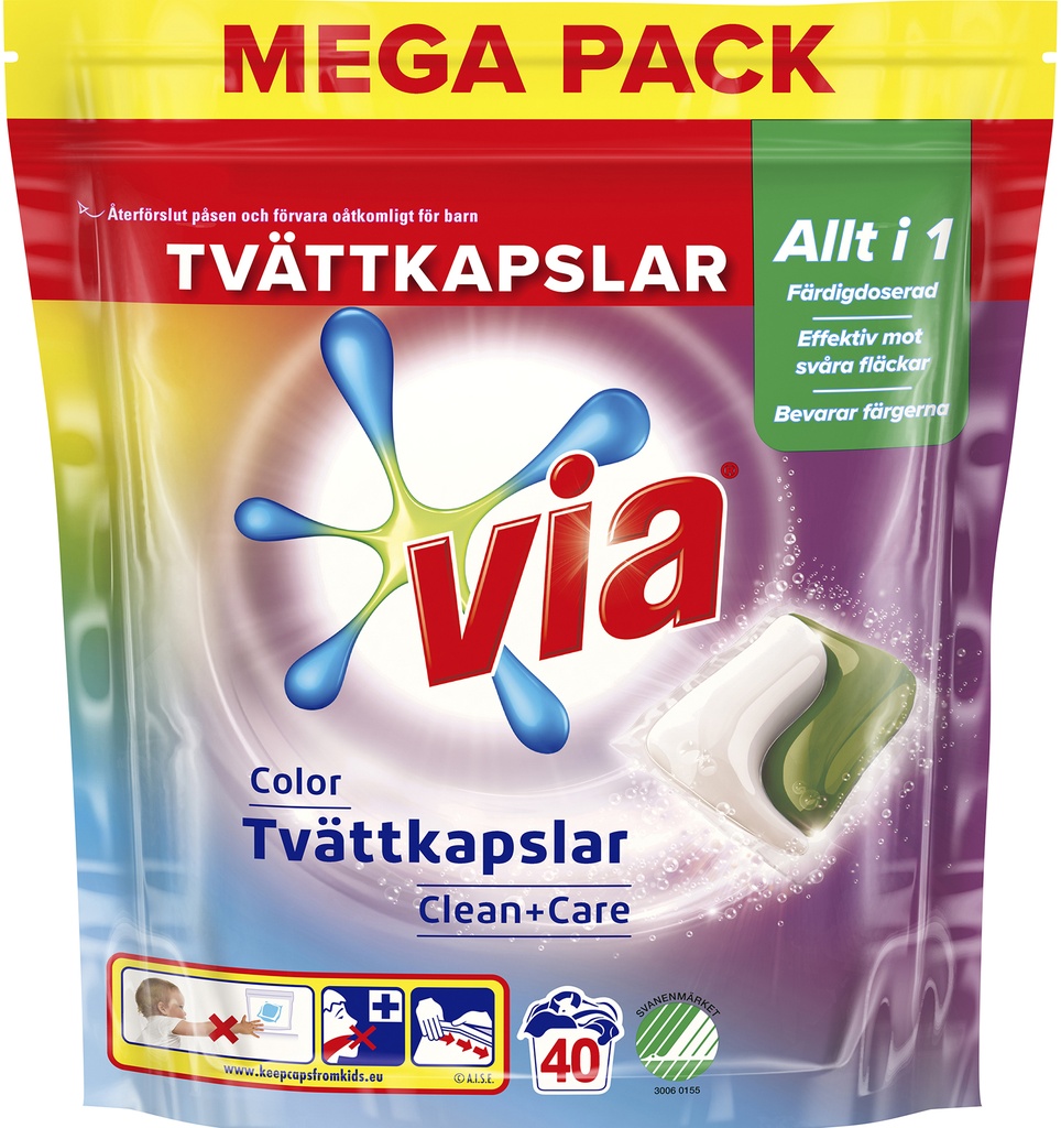 Via duo kapslar Color 40 st