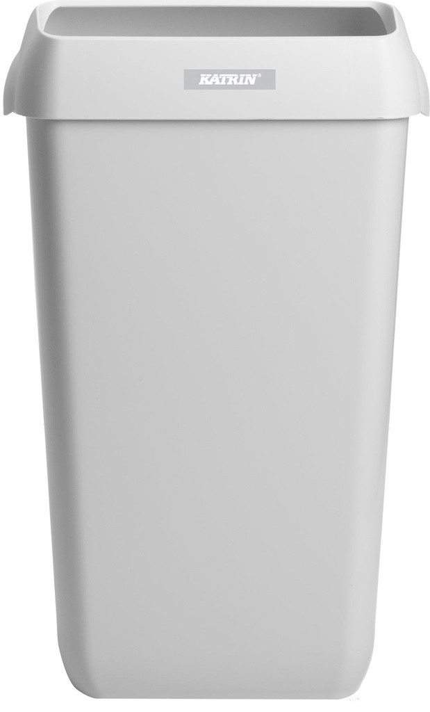 Papperskorg Katrin med lock 25 liter vit 2 st/fp