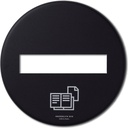 Lock papper svart