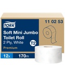 Toalettpapper Tork Soft Mini Jumbo Premium T2 12-pack