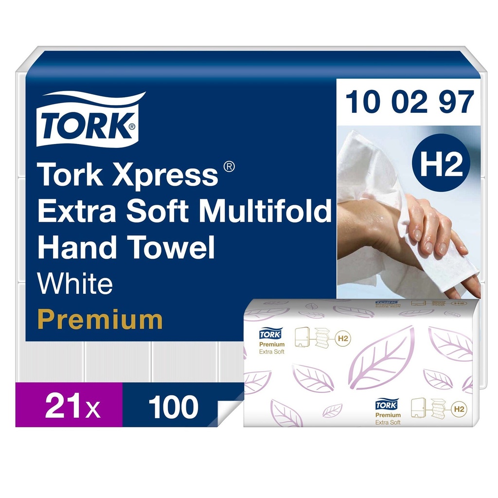 Pappershandduk Tork Premium H2 2100/f