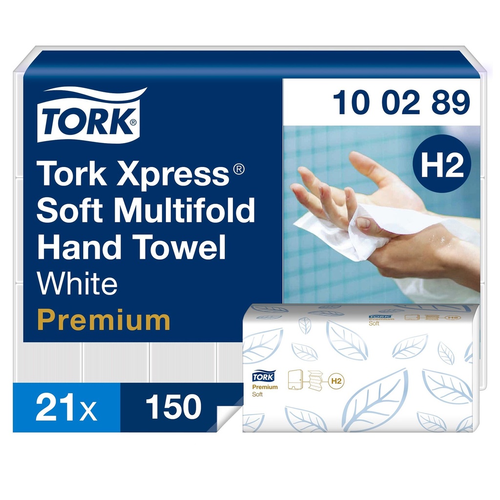 Pappershandduk Tork Xpress® Mjuk Multifold H2 150 st/fp