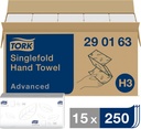 Pappershandduk Tork Singlefold H3 3750 st/krt