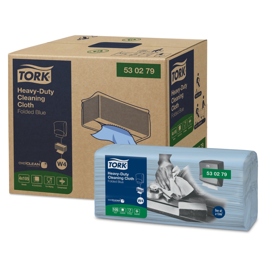 Rengöringsduk Tork Kraftig W4, 105x4st/fpk