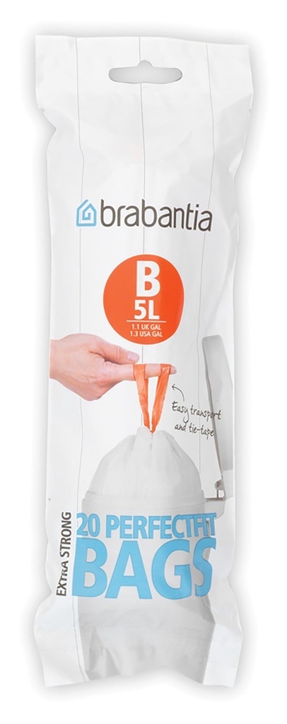 Avfallspåse PerfectFit B 5L 20st/fp