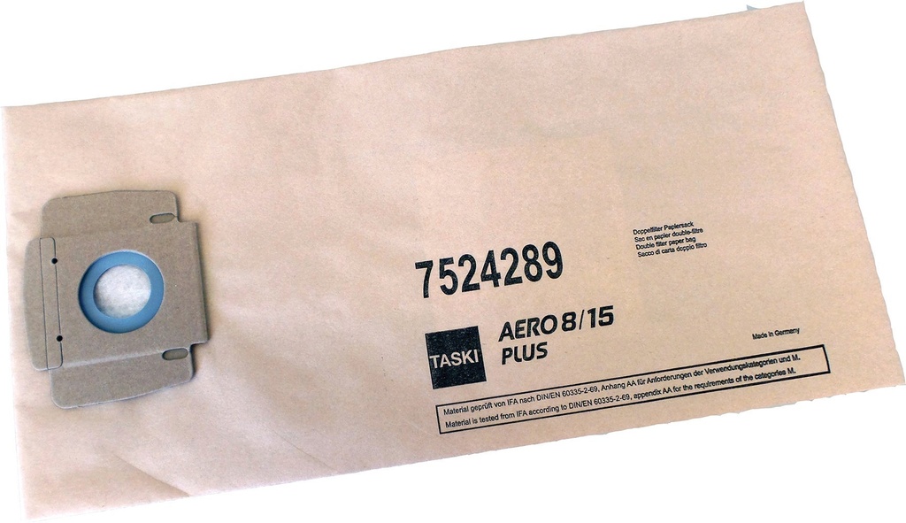 Dammsugarpåse Aero 8/15 Disposabel papper