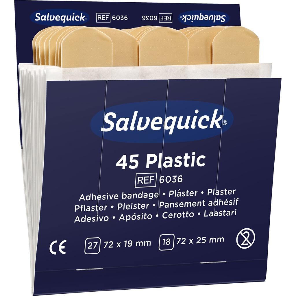 Plåsterrefill 6036 plast 6x45f
