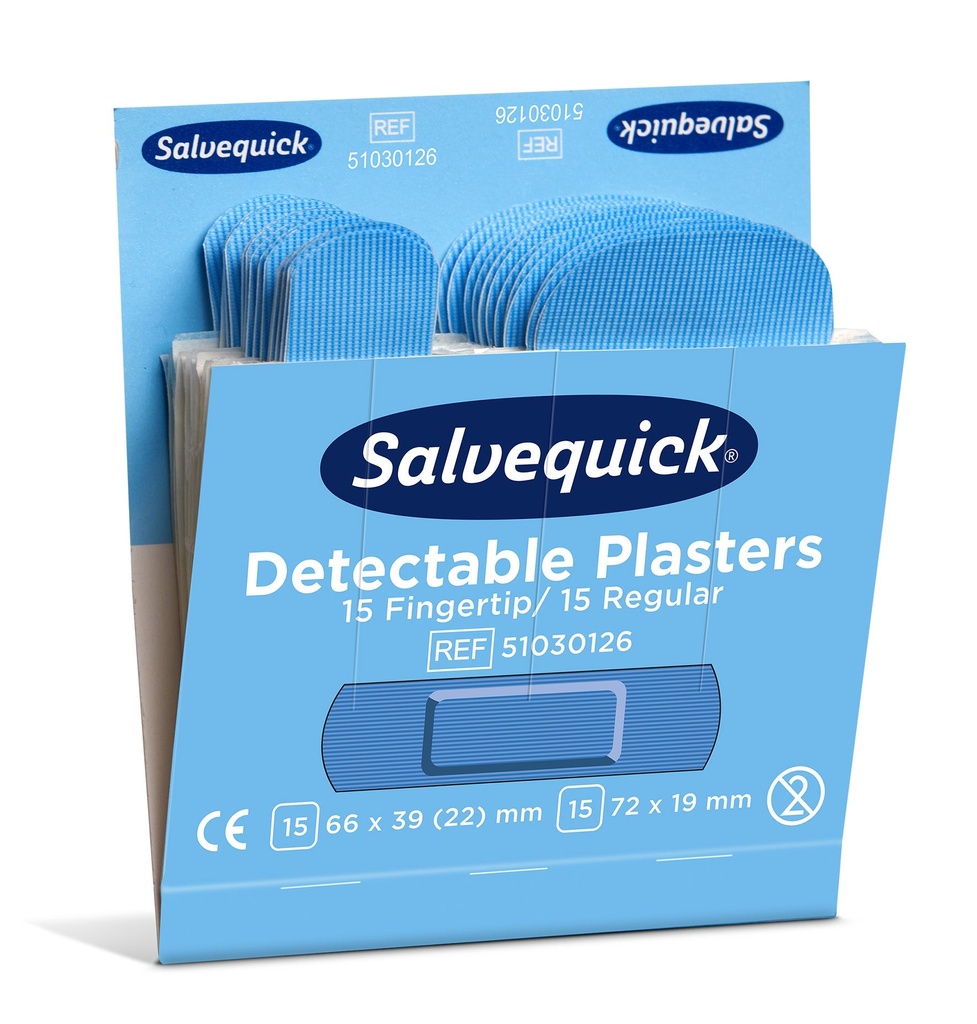 Plåsterrefill Detectable 6754 CAP  6 x 30 st/fp Fingertopp/Regular
